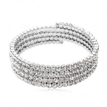 Circle Ism White Crystal Bangle